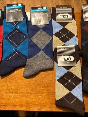 Mens Excell & Chaussettes Habillees Dress Socks Size 10-13 NEW